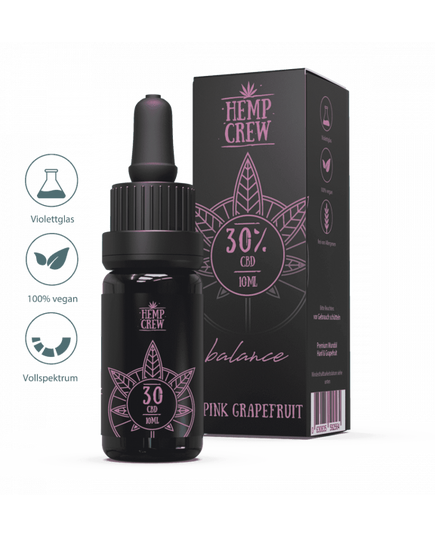 Produkt_Hemp Crew - CBD Öl 30% - 10ml (Pink-Grapefruit), Geschmacksrichtung: Balance-Pink-Grapefruit, CBD Anteil: 30, Vollspektrum: Ja__Cannadusa_Marktplatz_Kaufen